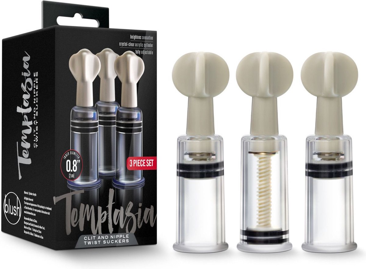 Temptasia - Clitoris En Tepel Zuigers - Set Van 3