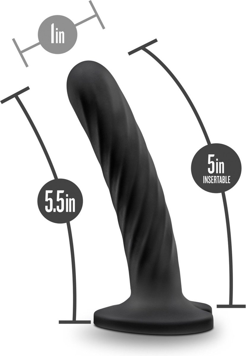 Temptasia - Twist Dildo - Medium - Zwart