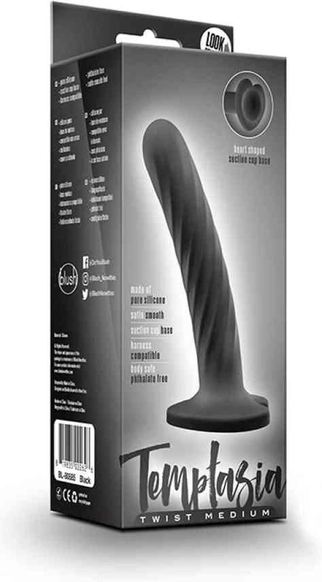 Temptasia - Twist Dildo - Medium - Zwart
