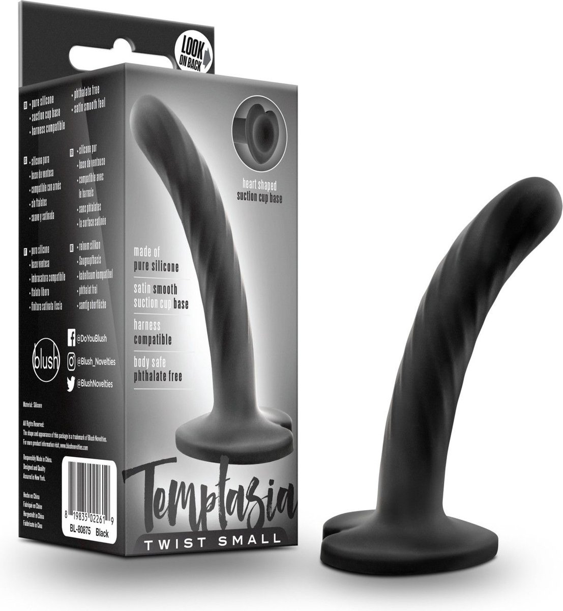 Temptasia - Twist Dildo - Small - Zwart
