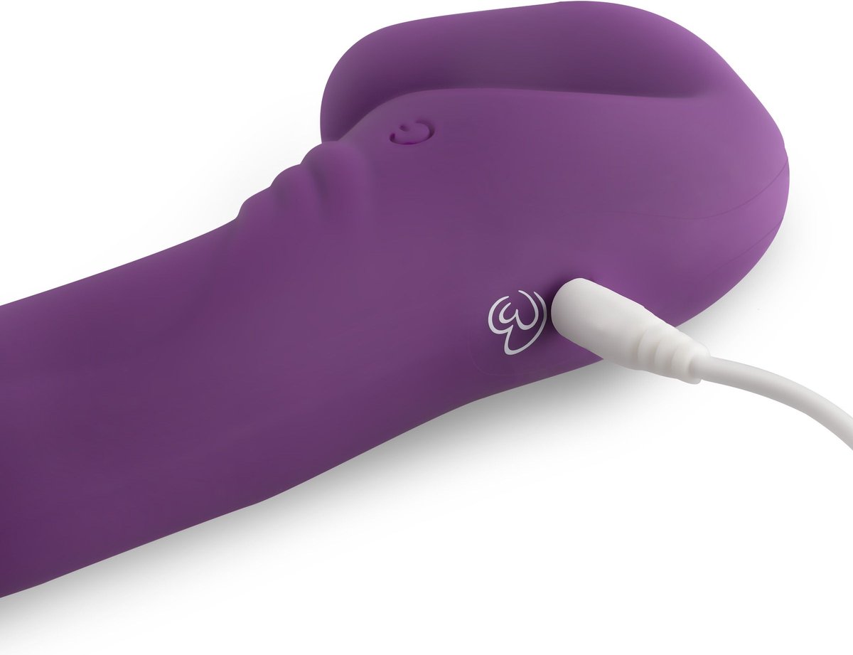 Strapless Strap-On Vibrator - - Paars