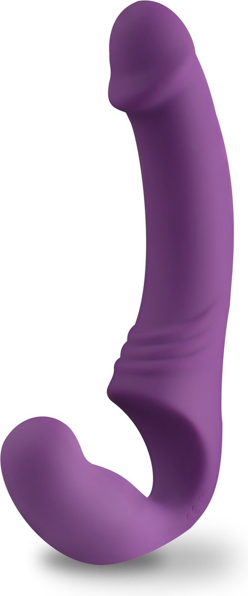 Strapless Strap-On Vibrator - - Paars