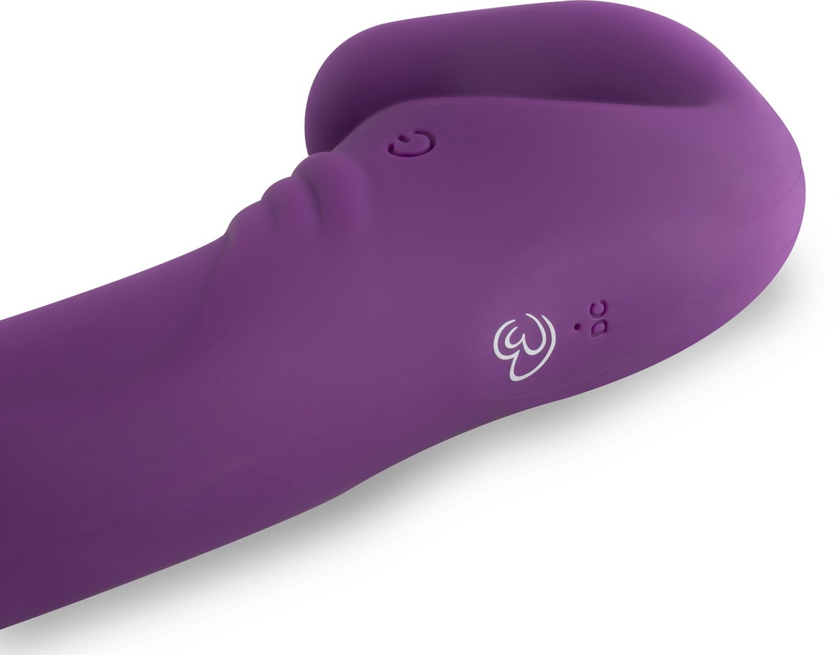 Strapless Strap-On Vibrator - - Paars