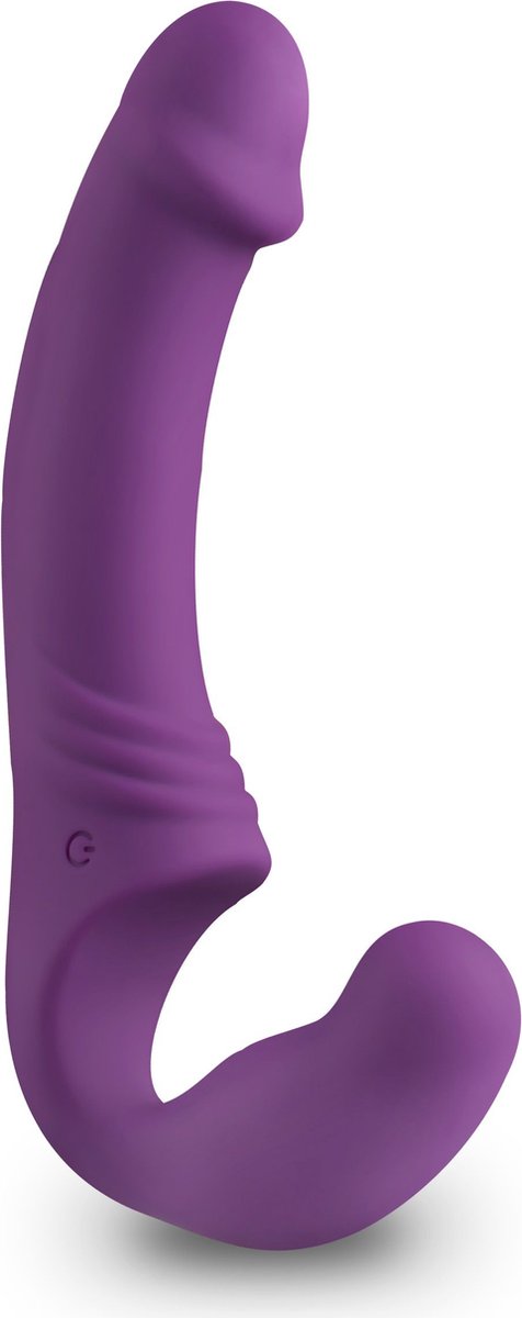 Strapless Strap-On Vibrator - - Paars