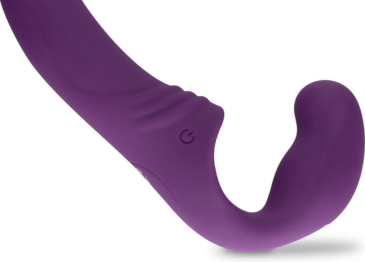 Strapless Strap-On Vibrator - - Paars