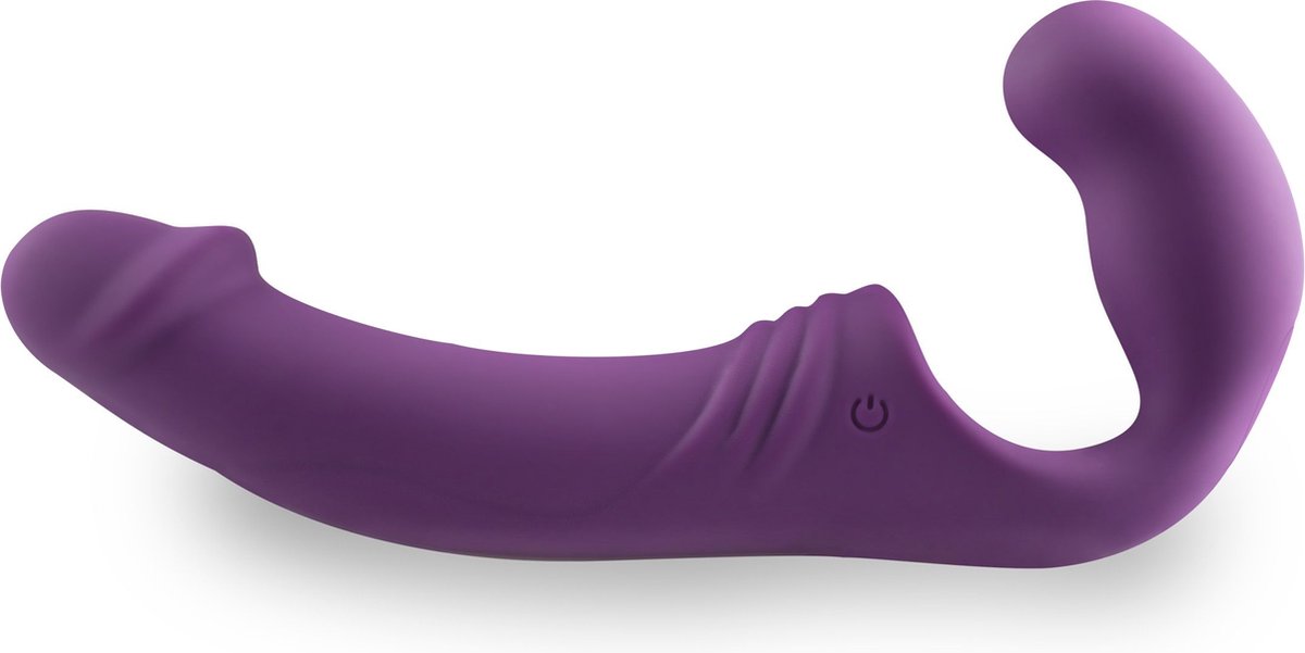 Strapless Strap-On Vibrator - - Paars