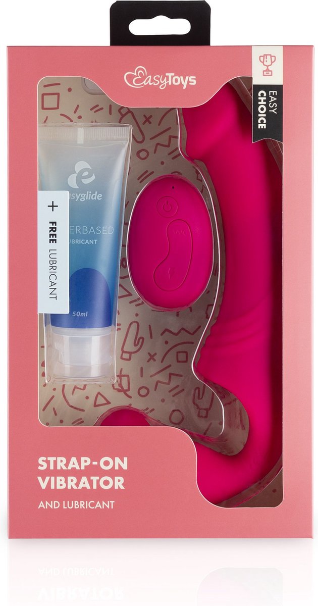 Easy Choice Love Rider Strapless Strap On Vibrator - Roze