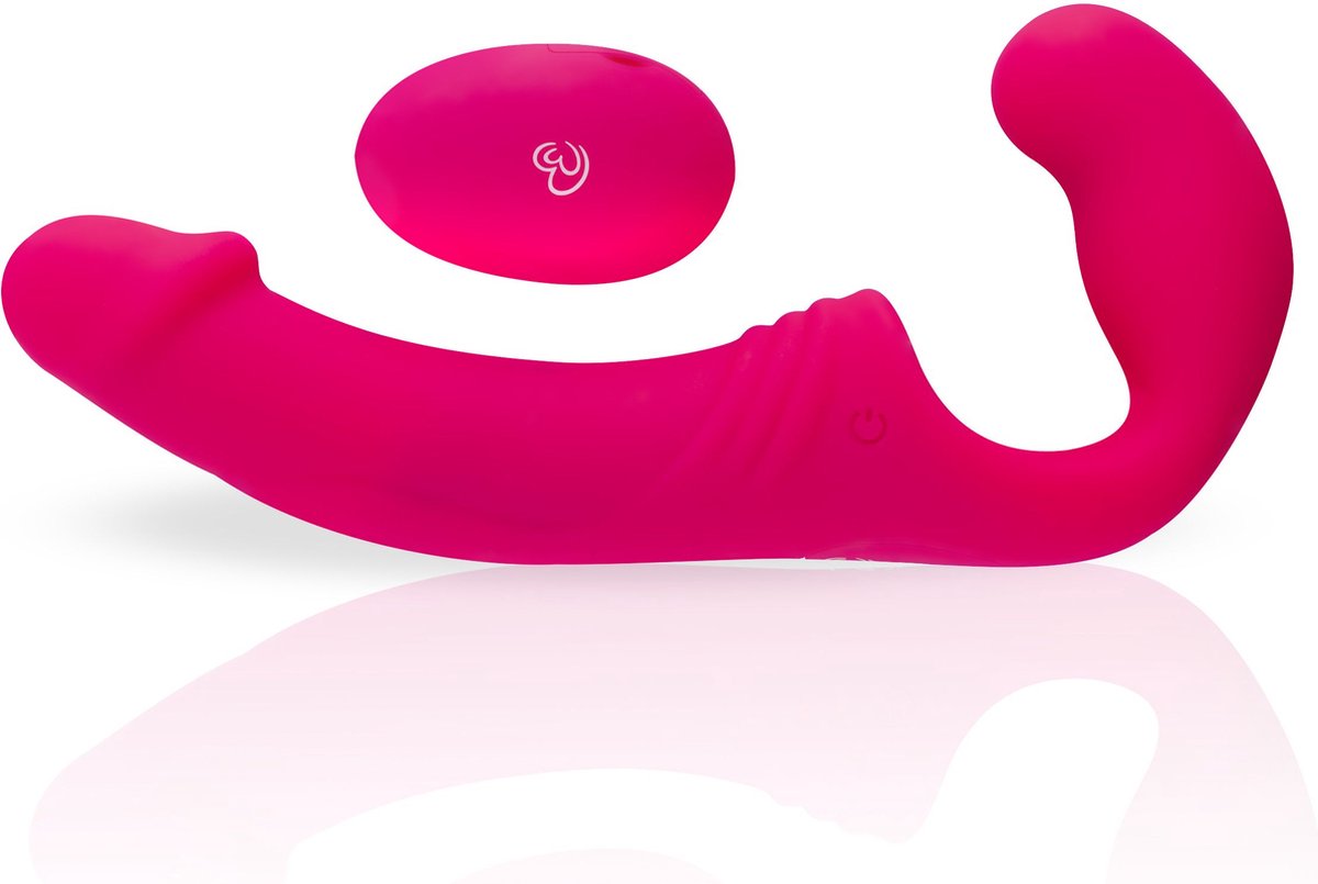Easy Choice Love Rider Strapless Strap On Vibrator - Roze