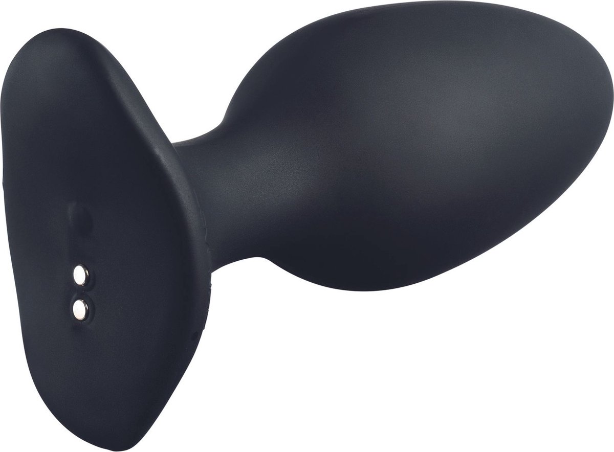 Lovense - Hush 2 Vibrerende Anaal Plug App Controlled - dia 57 mm - Zwart