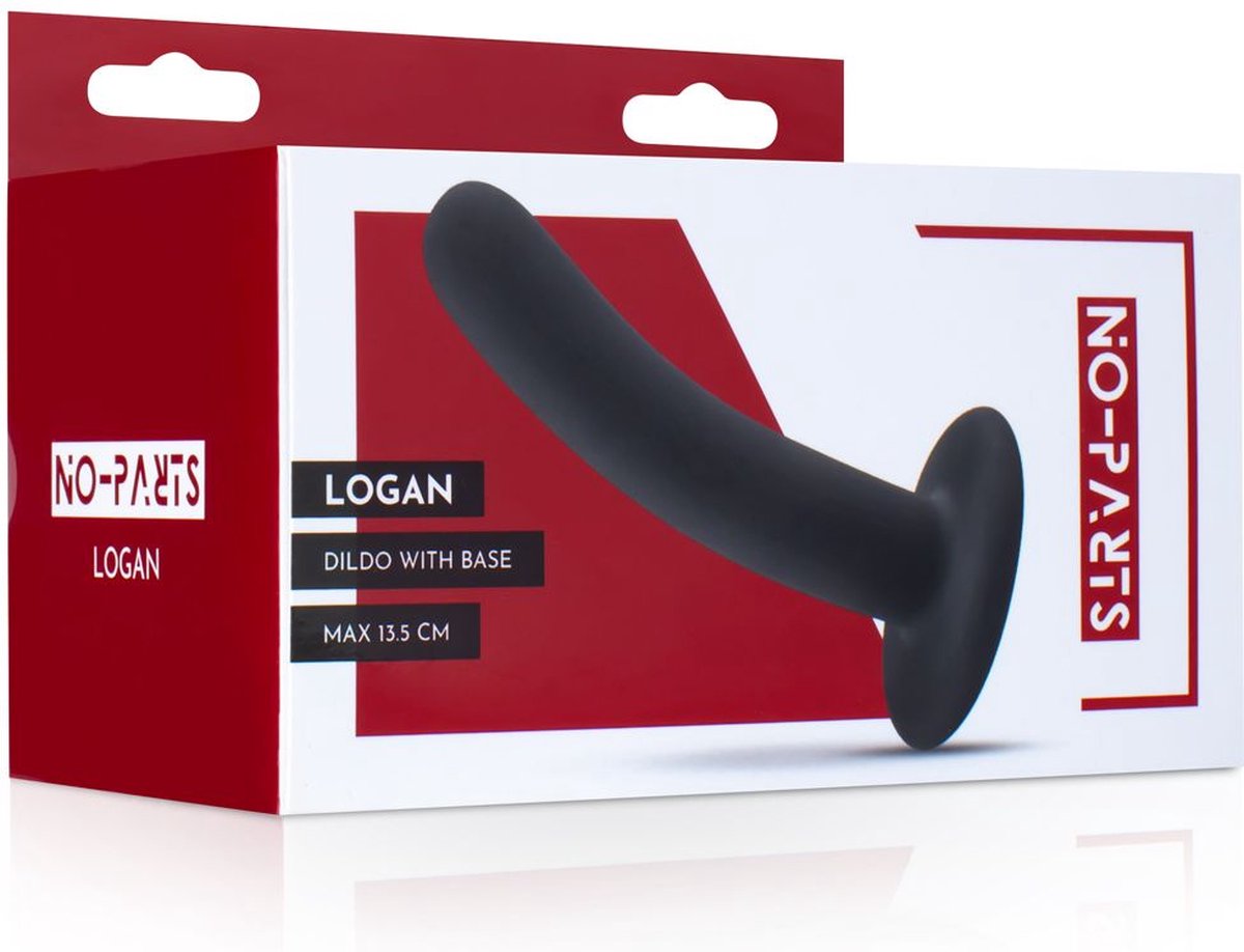 No-Parts - Logan Dildo 13.5 cm - - Zwart