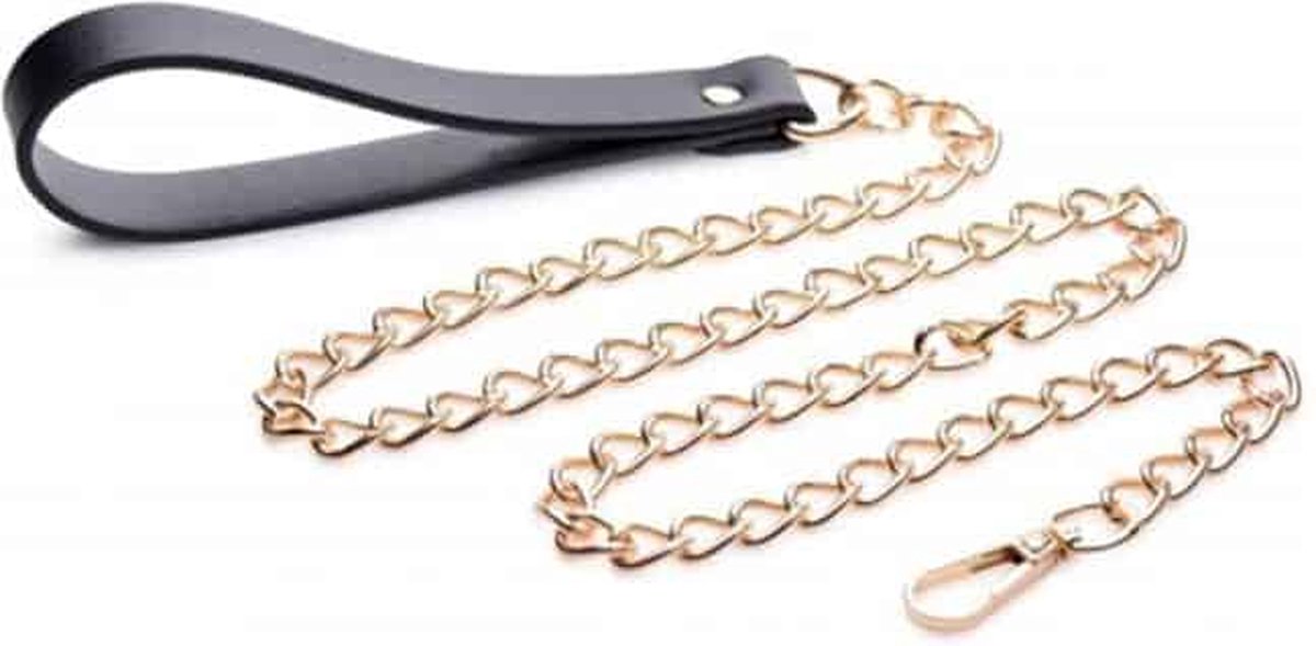 Master Series Luxe Leiband - Zwart/ - Goud