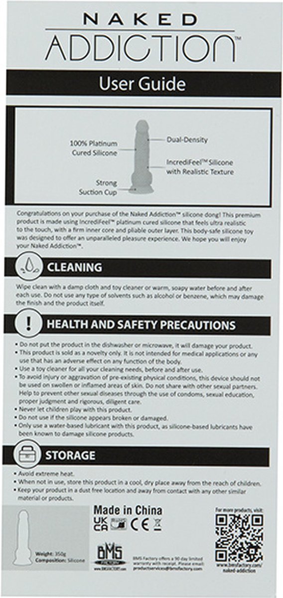 Naked Addiction Dual Density Realistische Dildo - 20 cm - Bruin