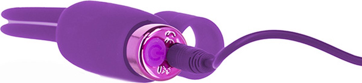 PowerBullet Teasing Tongue Vinger Vibrator - - Paars