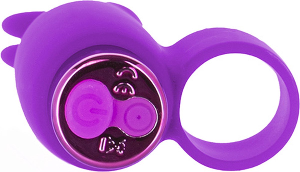 PowerBullet Teasing Tongue Vinger Vibrator - - Paars