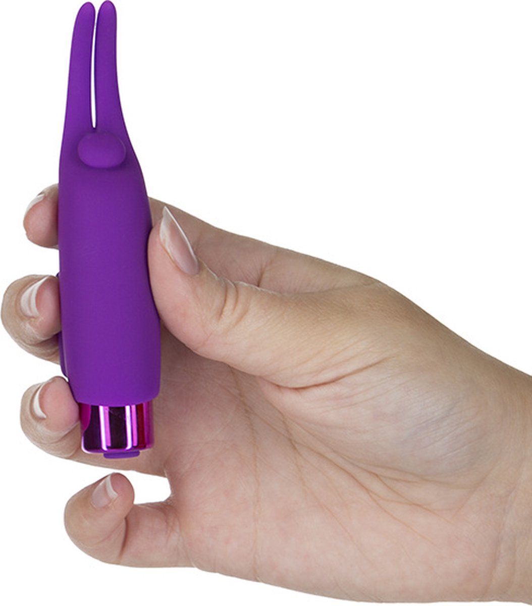PowerBullet Teasing Tongue Vinger Vibrator - - Paars