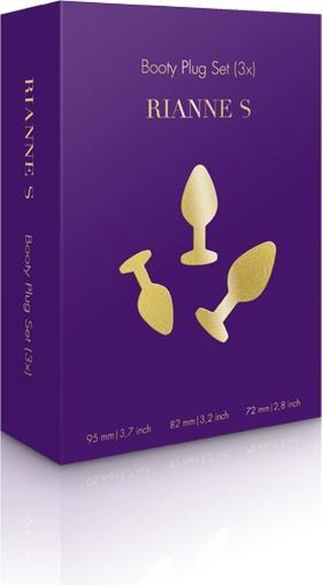 Rianne S - Soiree Booty Plug Set - - Zwart