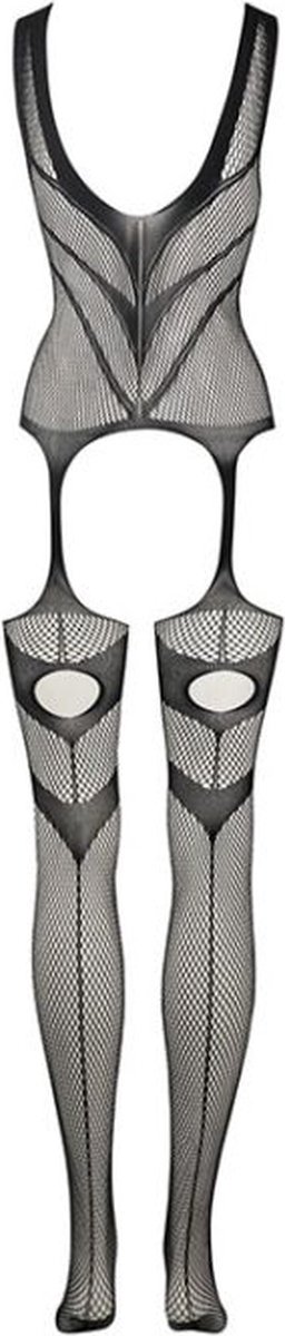 Jarretel Catsuit - Zwart
