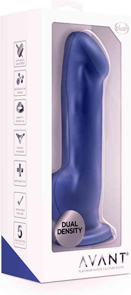 Avant - Ergo Siliconen Dildo Met Zuignap - - Blauw