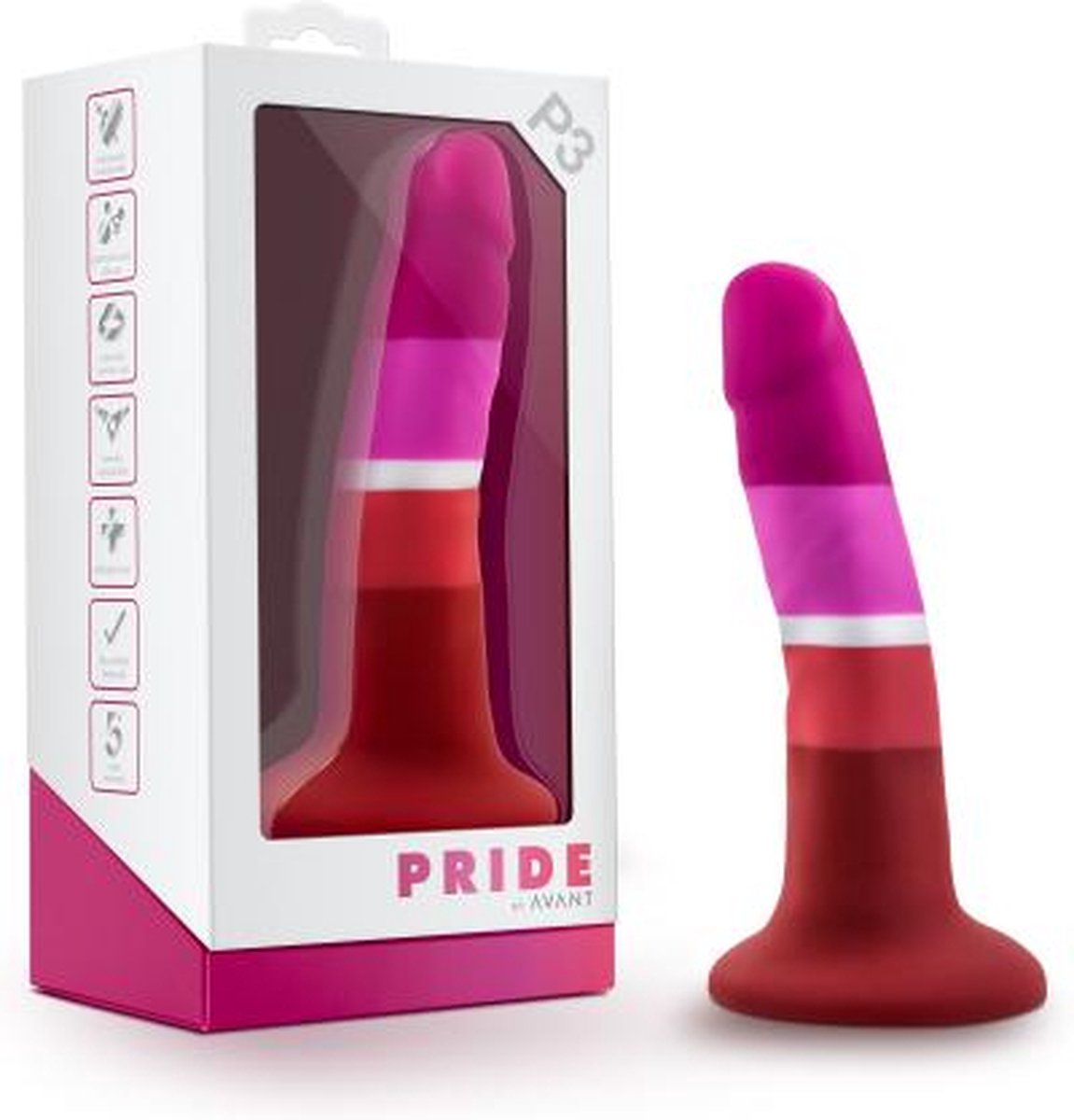 Avant - Pride Siliconen Dildo Met Zuignap - Beauty