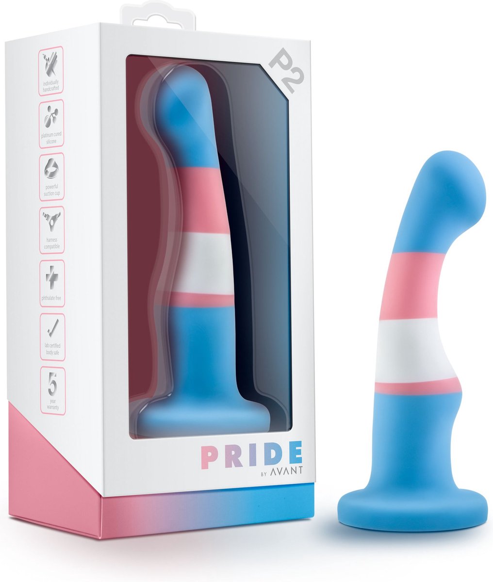 Avant - Pride Siliconen Dildo Met Zuignap - True Blue