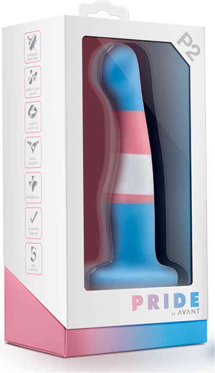 Avant - Pride Siliconen Dildo Met Zuignap - True Blue