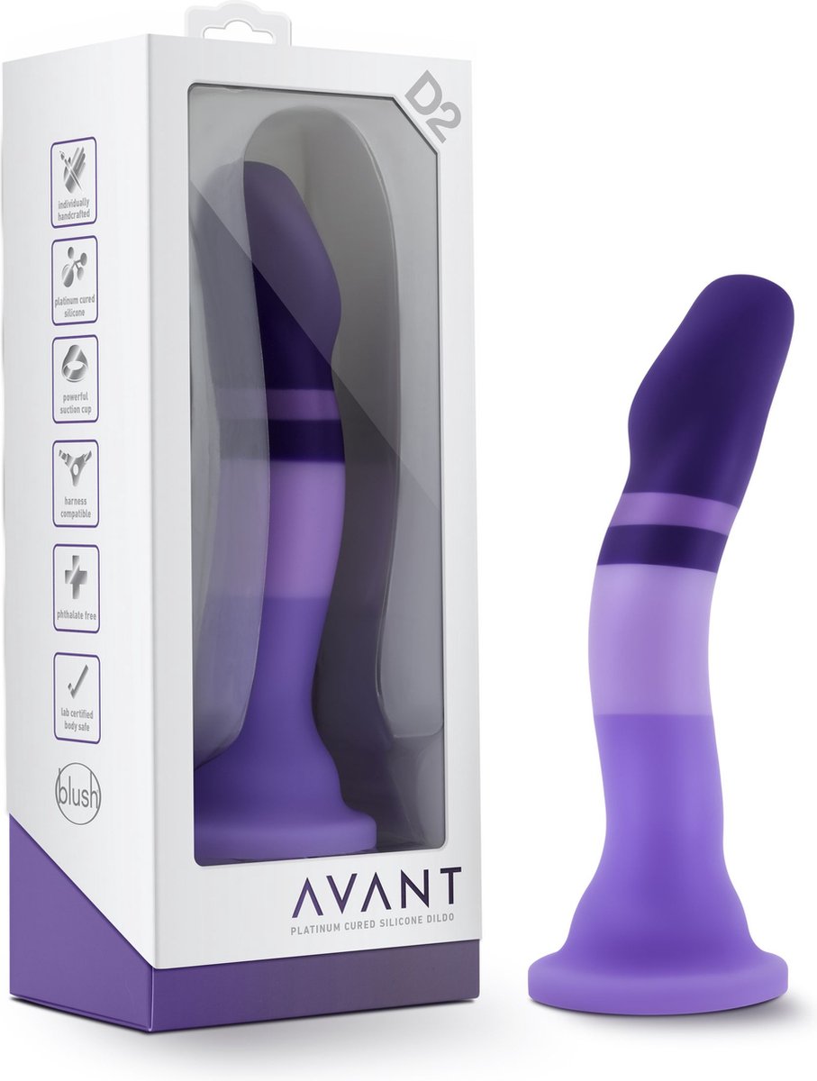 Avant - Siliconen Dildo Met Zuignap - Purple Rain