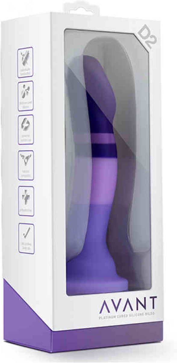 Avant - Siliconen Dildo Met Zuignap - Purple Rain