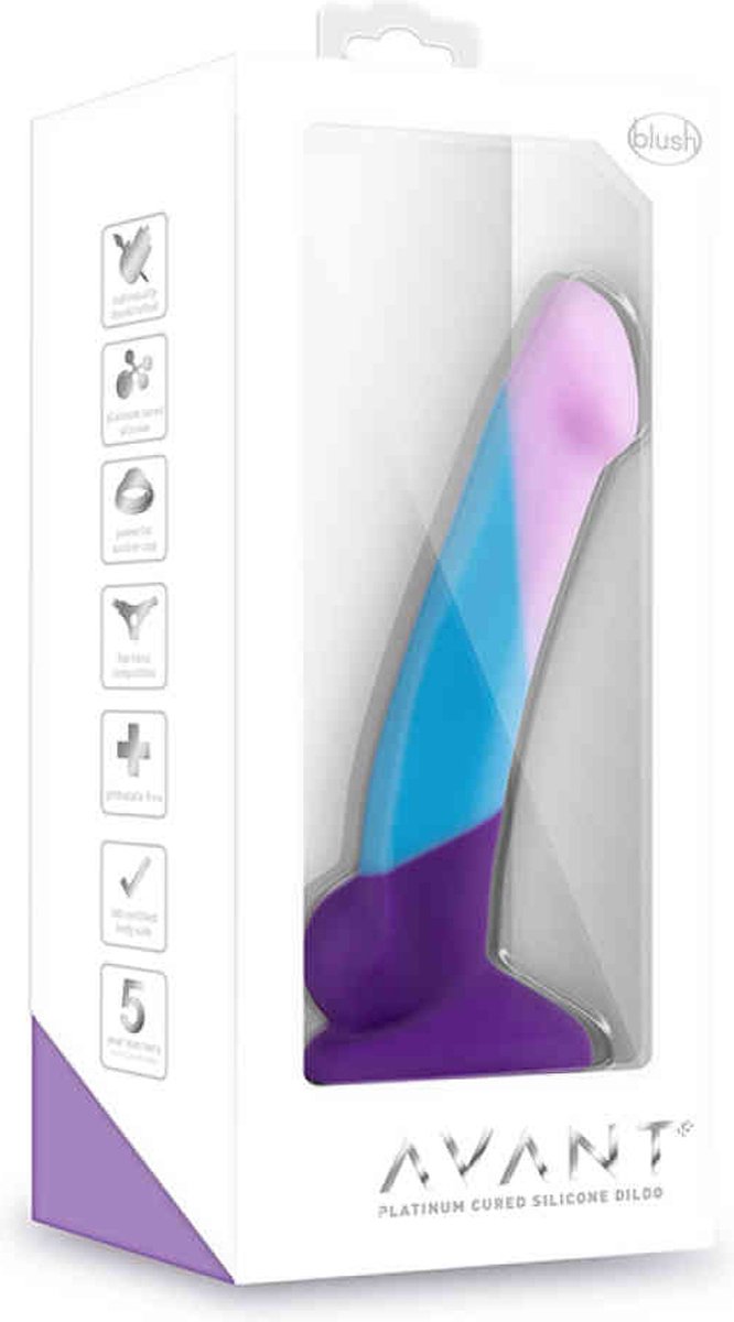 Avant - Siliconen Dildo Met Zuignap - Purple Haze