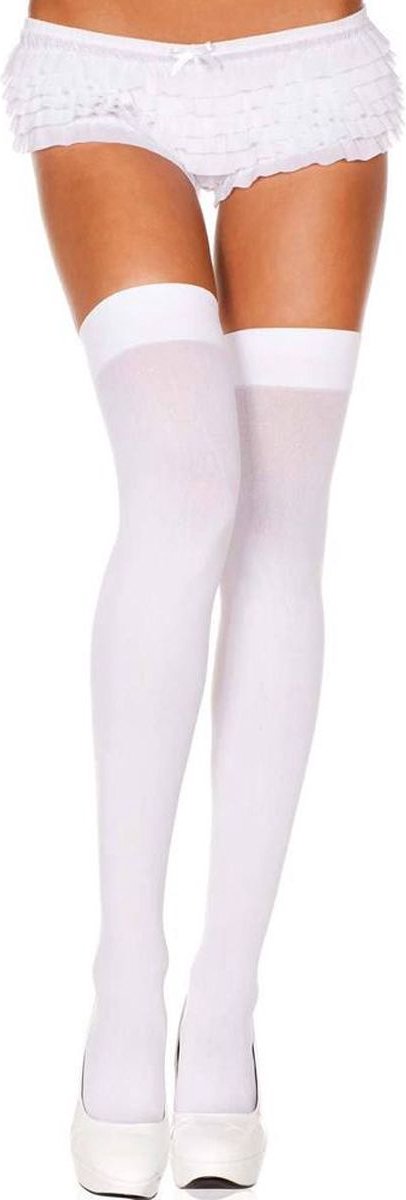 Leg Avenue Nylon Kousen - - Wit