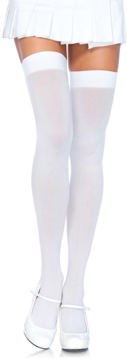 Leg Avenue Nylon Kousen - - Wit