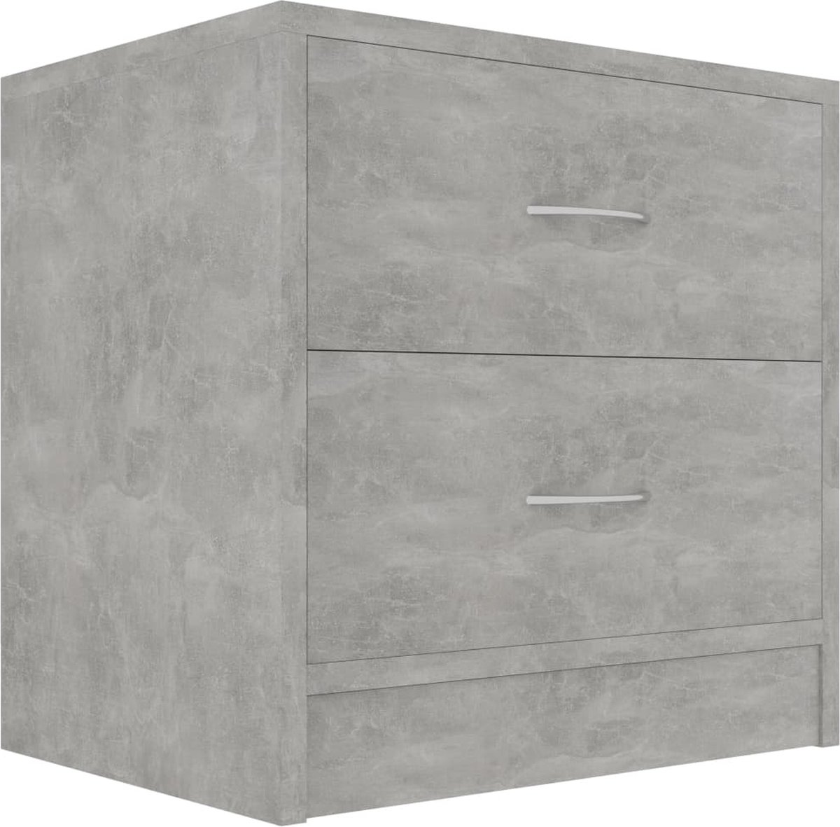 Vidaxl Nachtkastjes 2 St 40x30x40 Cm Spaanplaat Beton - Grijs