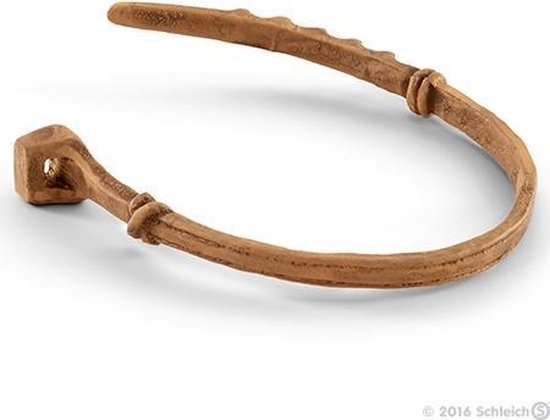 Schleich -beeldje 41416 - Boerderijdier - Westernzadel Met Cowboy - Zwart