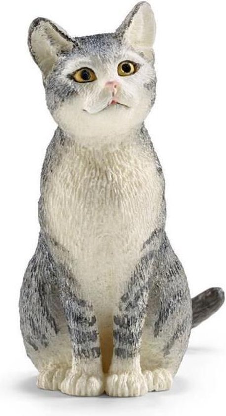 Schleich -beeldje 13771 - Boerderijdier - Kat, Zittend