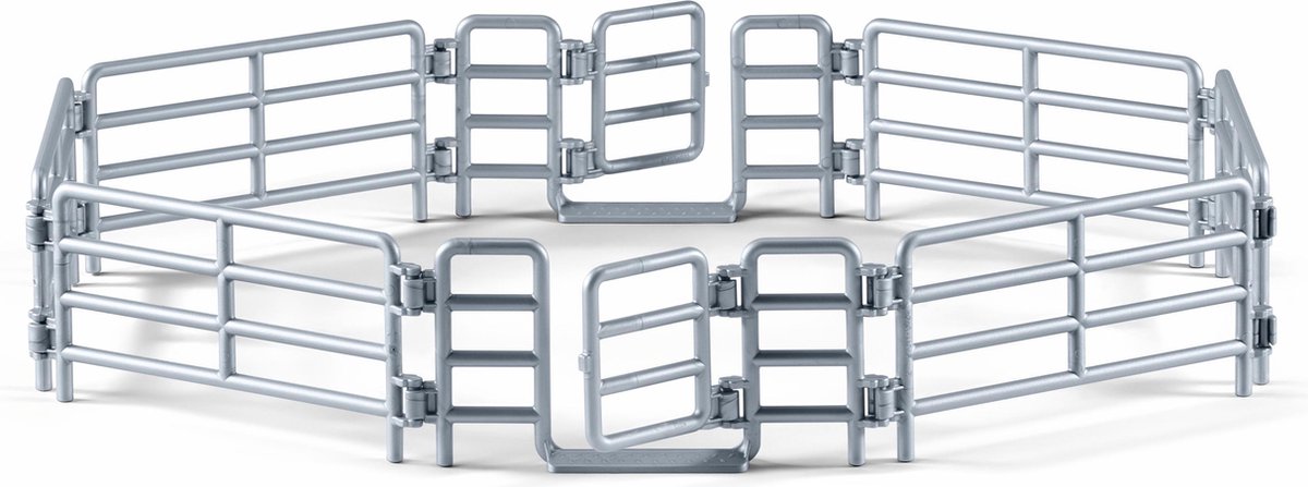 Schleich Farm World 42487 - Beeldje Clôture Corral - Grijs