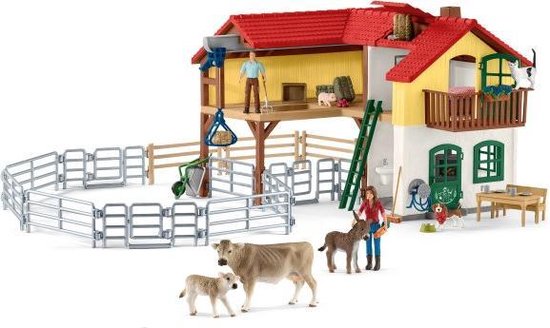 Schleich Farm World 42487 - Beeldje Clôture Corral - Grijs