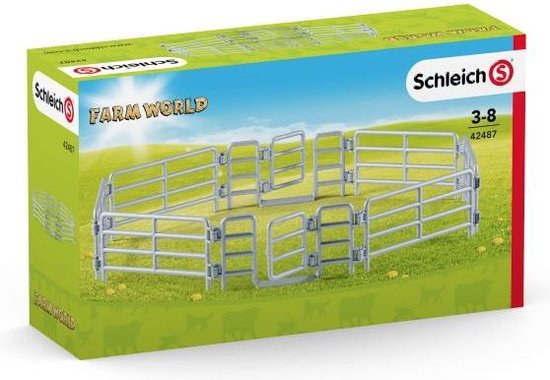 Schleich Farm World 42487 - Beeldje Clôture Corral - Grijs