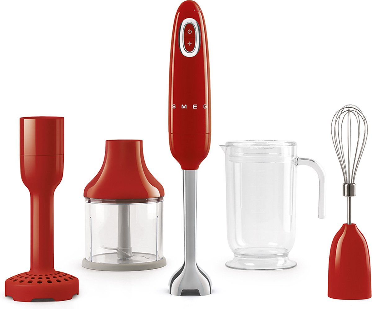 SMEG Batidora de Mano - HBF22RDEU, Rojo, Accesorios