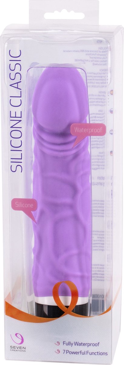 Seven Creations Purrfect klassieke vibrator met 7 standen - Paars