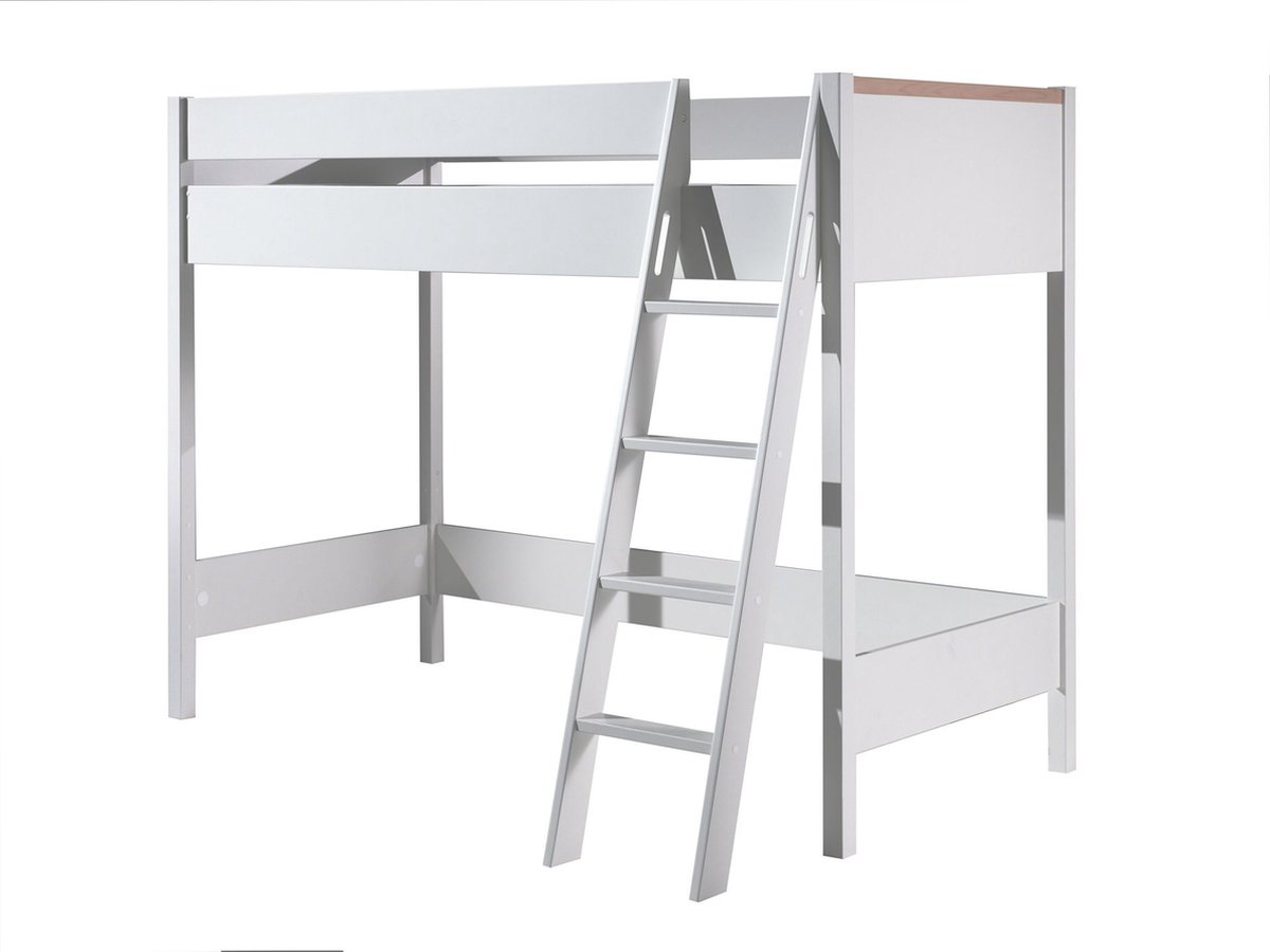 Vipack Hoogslaper Londen - 90 x 200 cm - - Wit