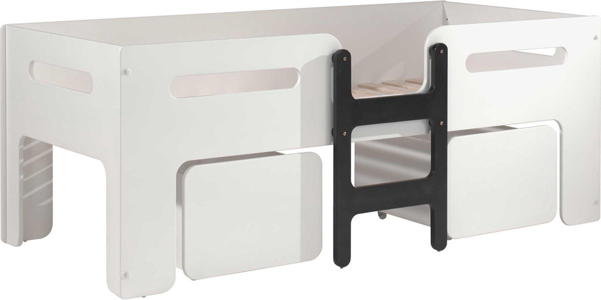 Vipack Hoogslaper Luca - 90 x 200 cm - - Wit