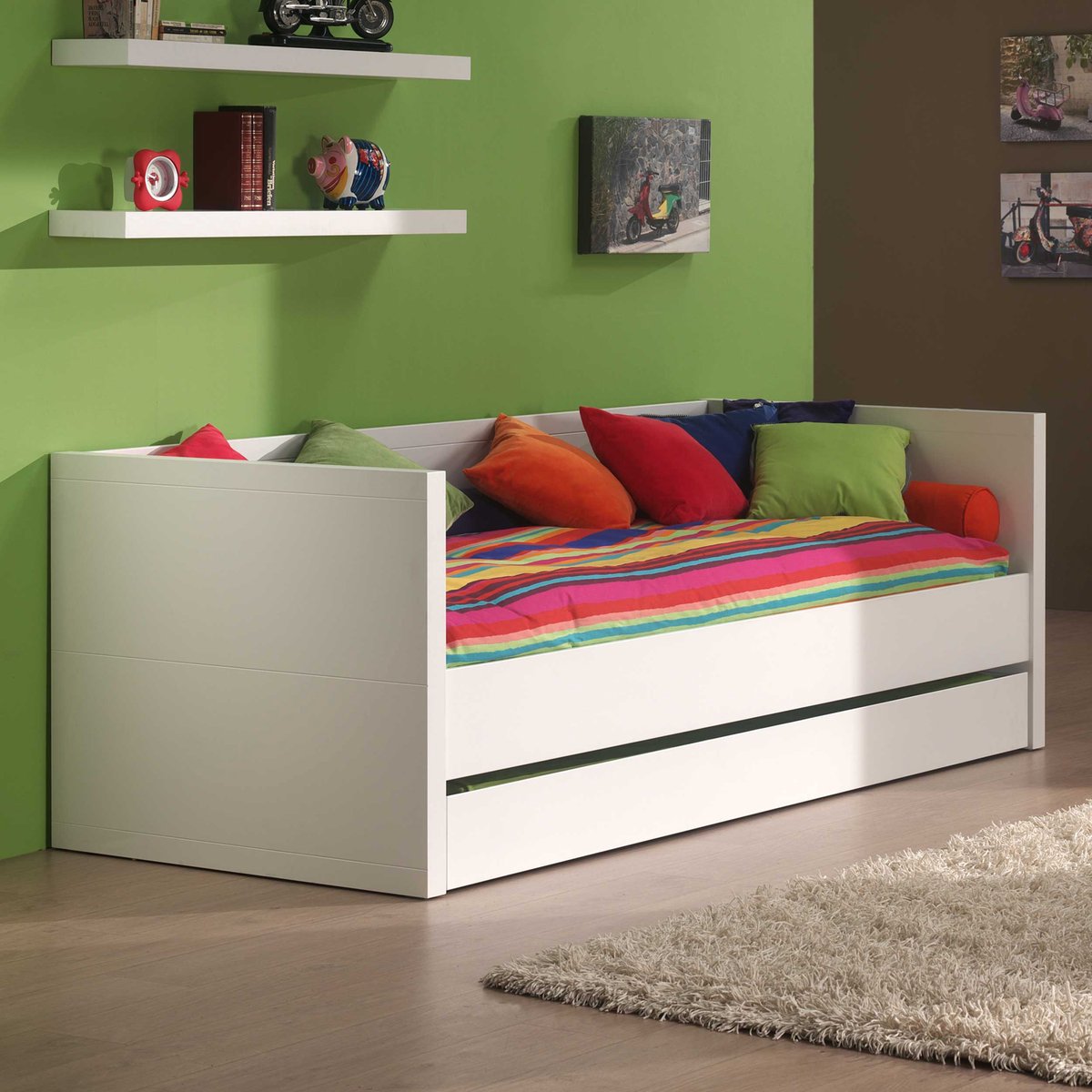 Vipack Kajuitbed Lara - 90 x 200 cm - - Wit