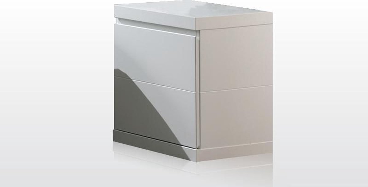 Vipack Nachttafel Lara - 44 x 48 x 40 cm - - Wit