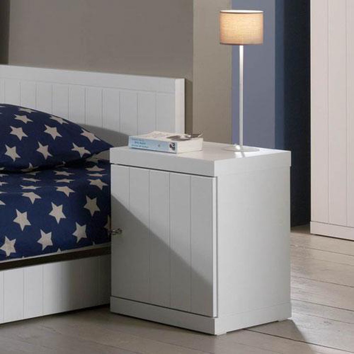 Vipack Nachtkast Robin - 44 x 56 x 40 cm - - Wit