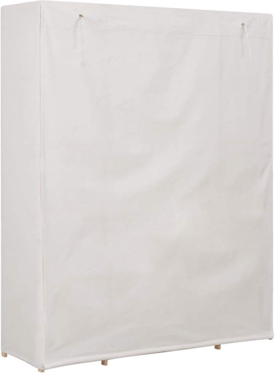 Vidaxl Kledingkast 135x40x170 Cm Stof - Wit