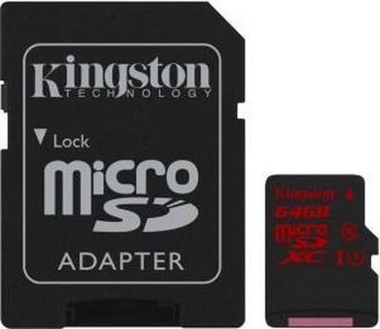 Kingston microSDXC Canvas Go Plus 64GB - Negro