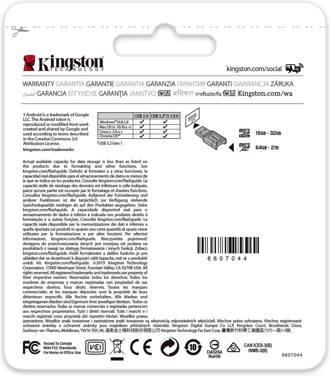 Kingston Canvas React Plus Microsdxc 128 Gb - Zwart