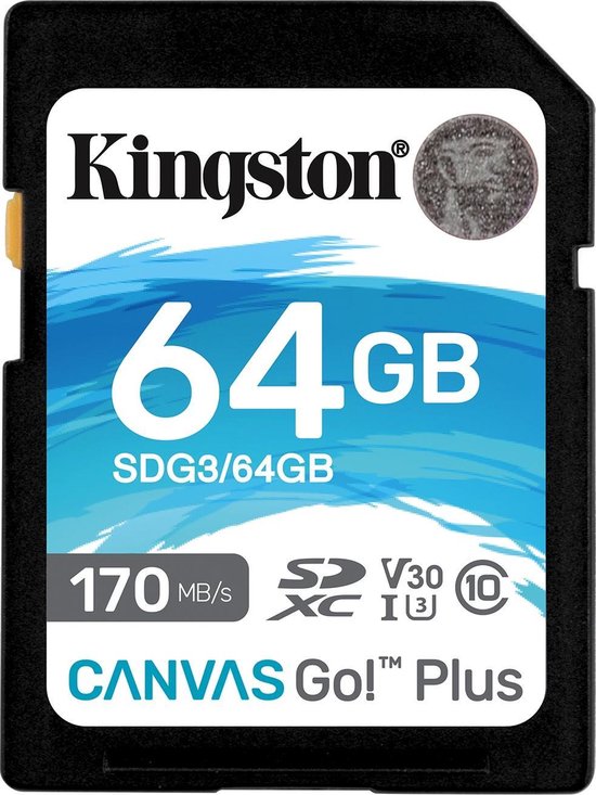 Kingston Canvas Go Plus 64GB - Zwart