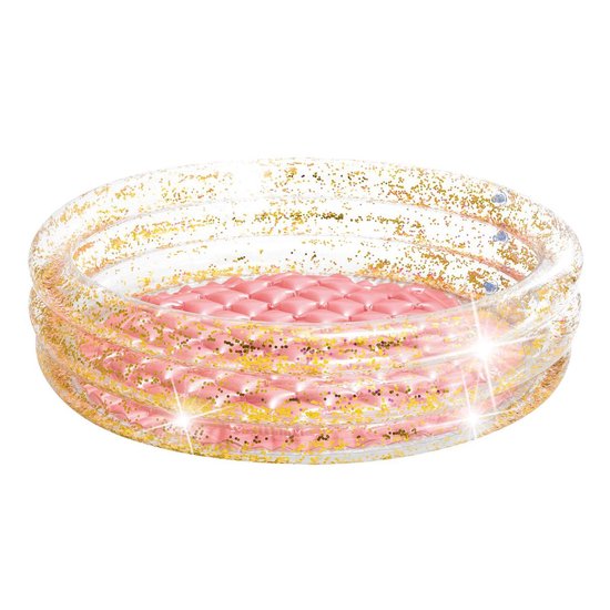 Intex Opblaaszwembad Glitter 86 X 25 Cm/goud - Roze