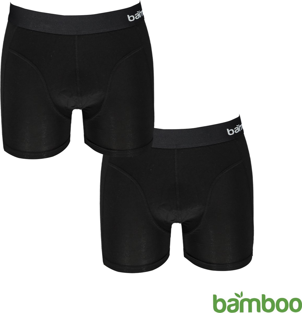 Bamboo boxershort 2-pack - Zwart