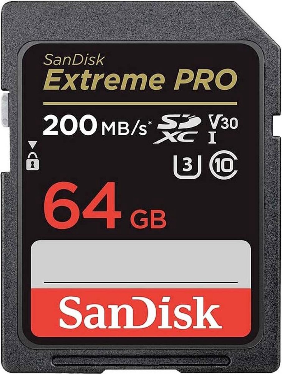 Sandisk SDXC Extreme Pro 64GB 200mb/s